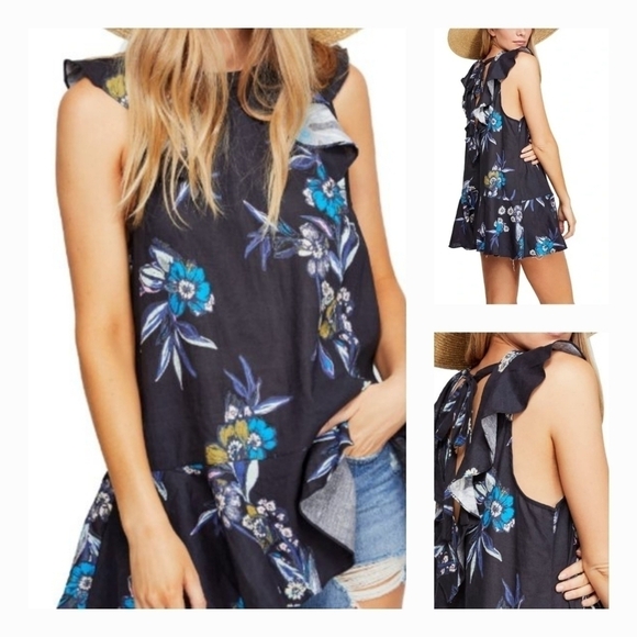 Summer in‎ Tulum Linen Blend Tunic - - Picture 1 of 8